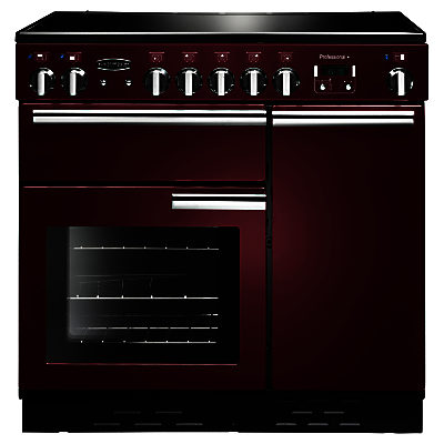 Rangemaster Professional + 90 Electric Range Cooker Cranberry